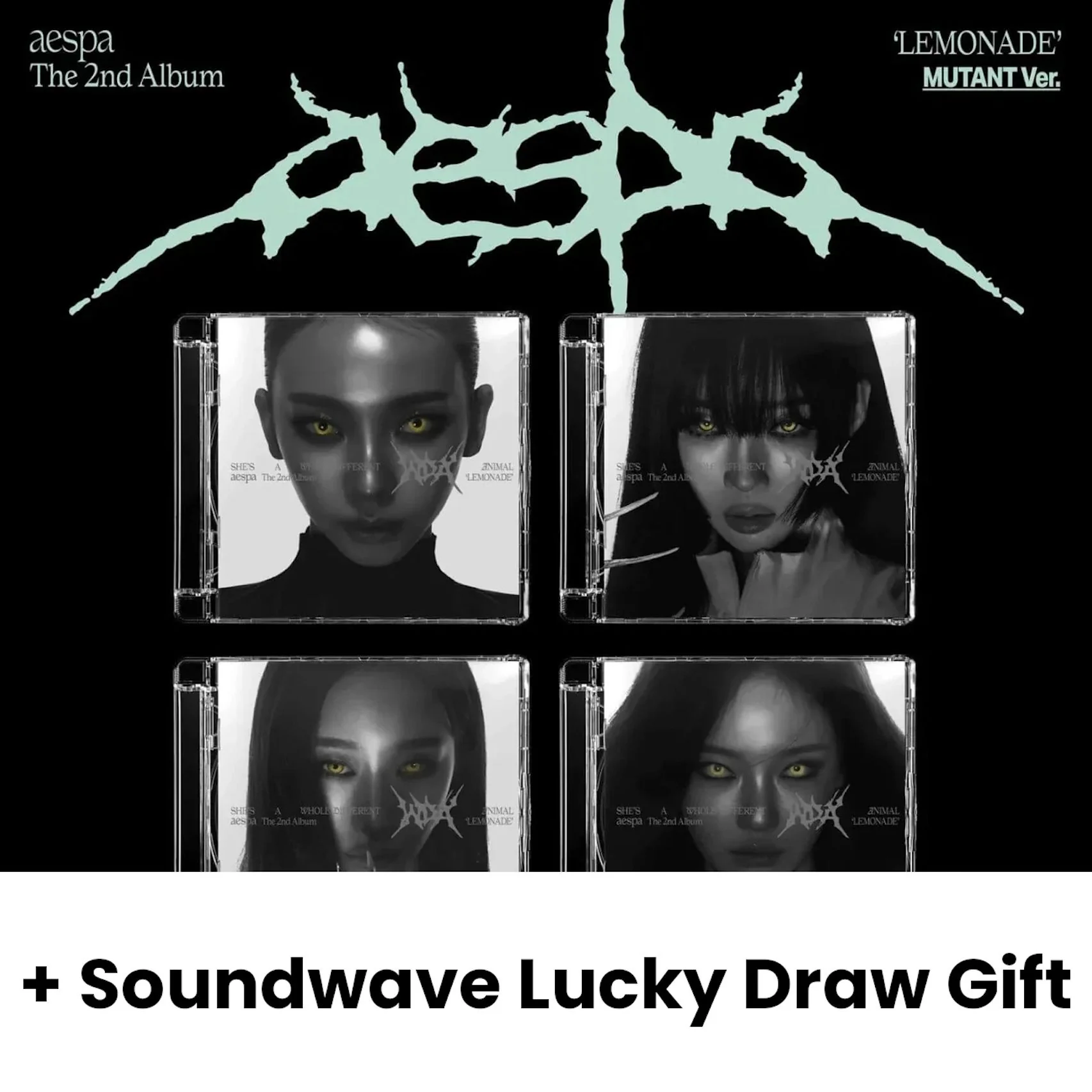 AESPA - LEMONADE (MUTANT VER.) + Soundwave Lucky Draw Gift