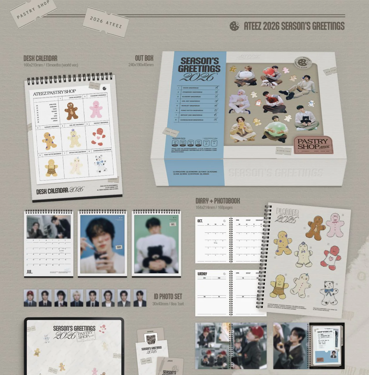 ATEEZ - 2026 SEASON'S GREETINGS (PASTRY SHOP) - Image 2