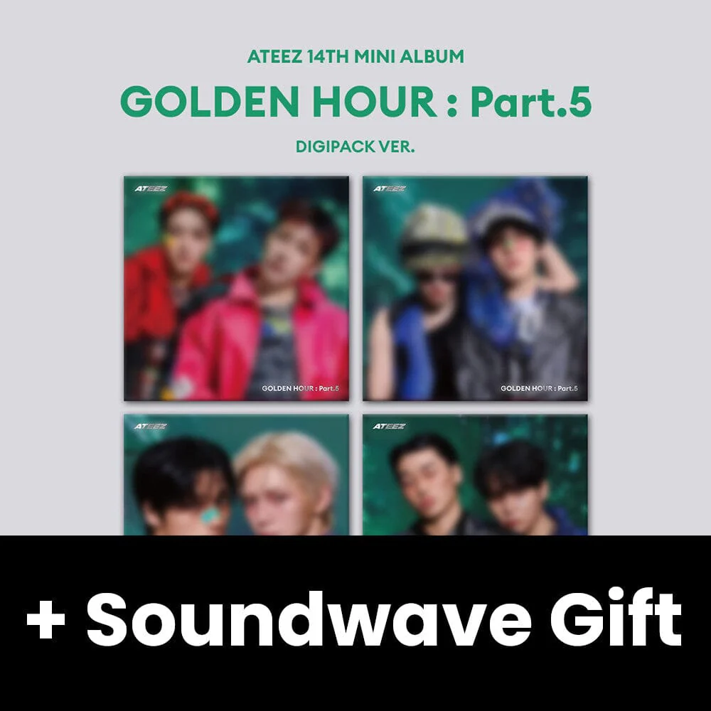 ATEEZ - GOLDEN HOUR : PART.5 (DIGIPACK UNIT VER.) + Soundwave Gift