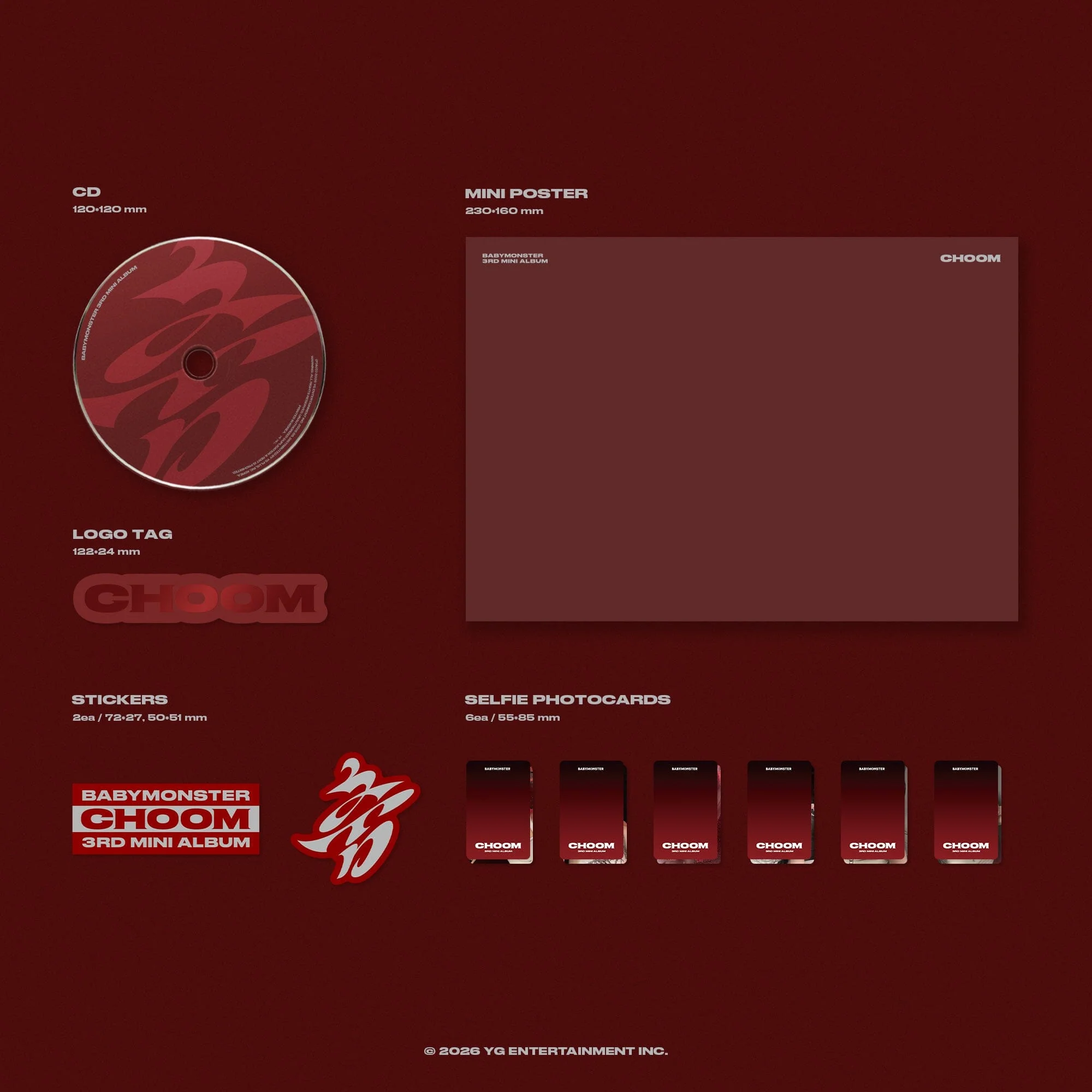 BABYMONSTER - CHOOM SET + (JEWEL VER.) SET + EARLY-BIRD Weverse Gift - Image 4