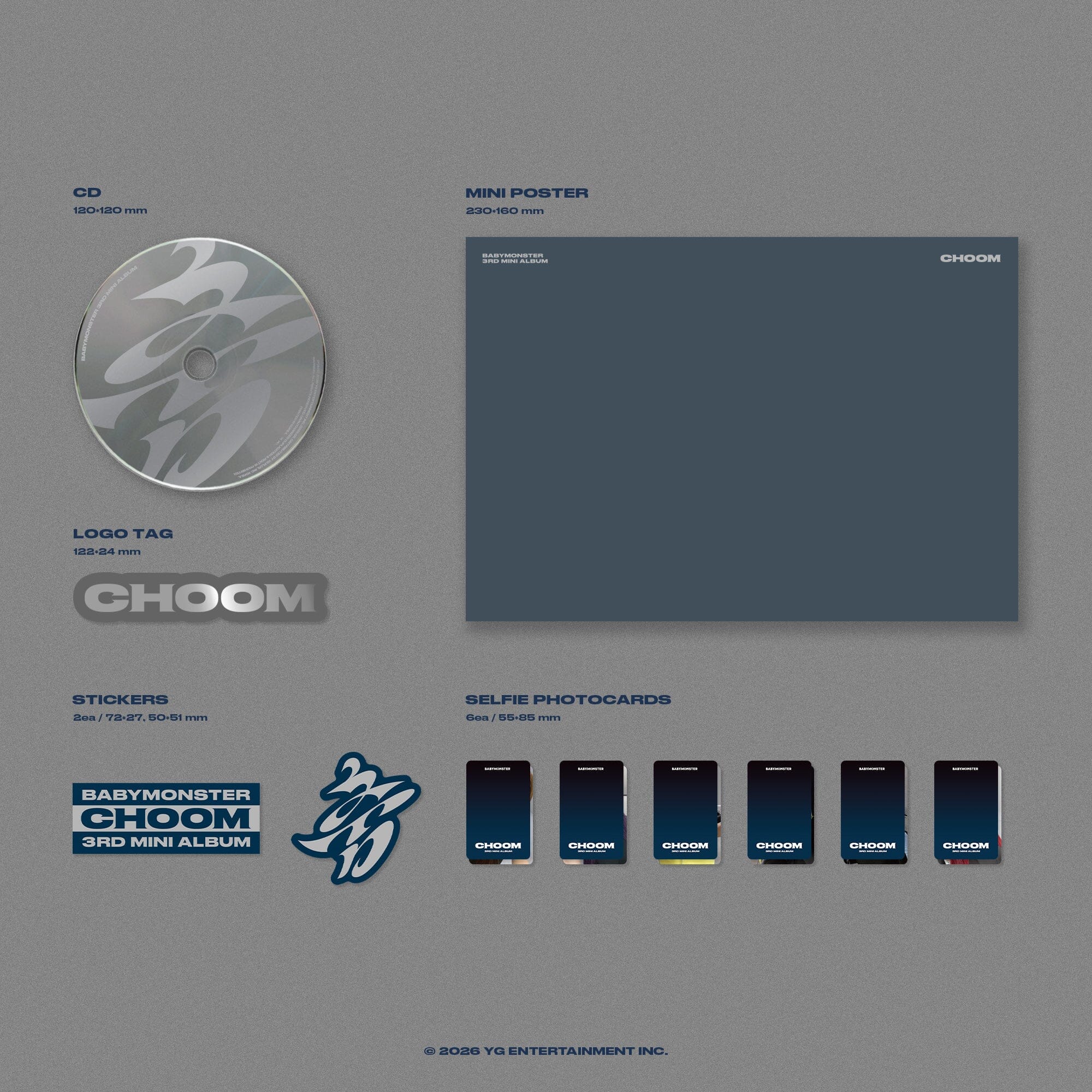 BABYMONSTER - CHOOM SET + (JEWEL VER.) SET + EARLY-BIRD Weverse Gift - Image 6
