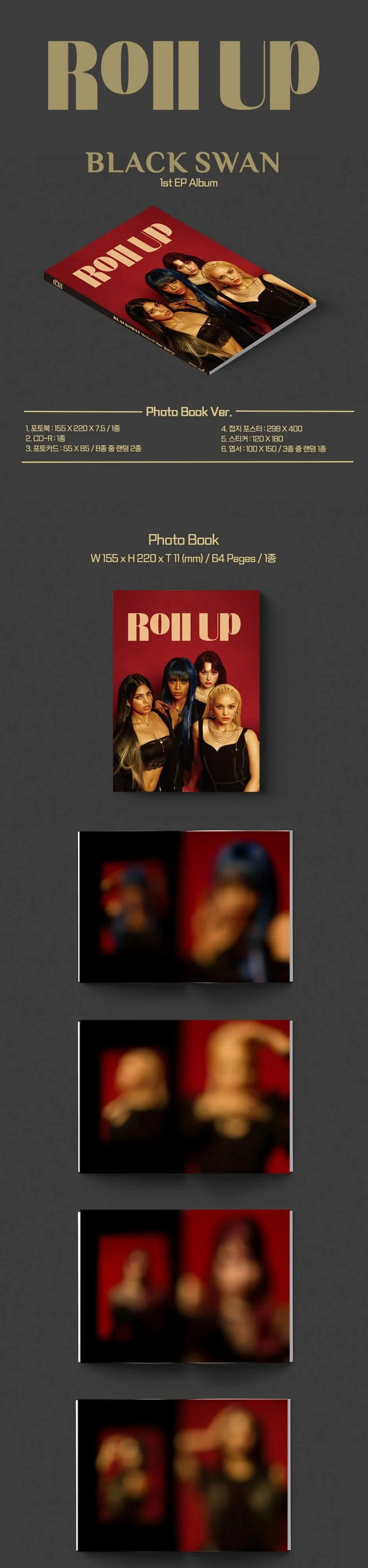 BLACKSWAN - ROLL UP (1ST EP ALBUM) PHOTOBOOK VER. - Image 2