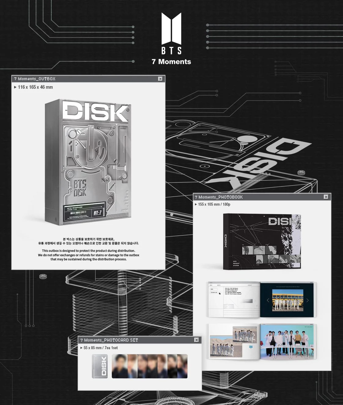 BTS - 7 MOMENTS + Musicplant Sticker - Image 3