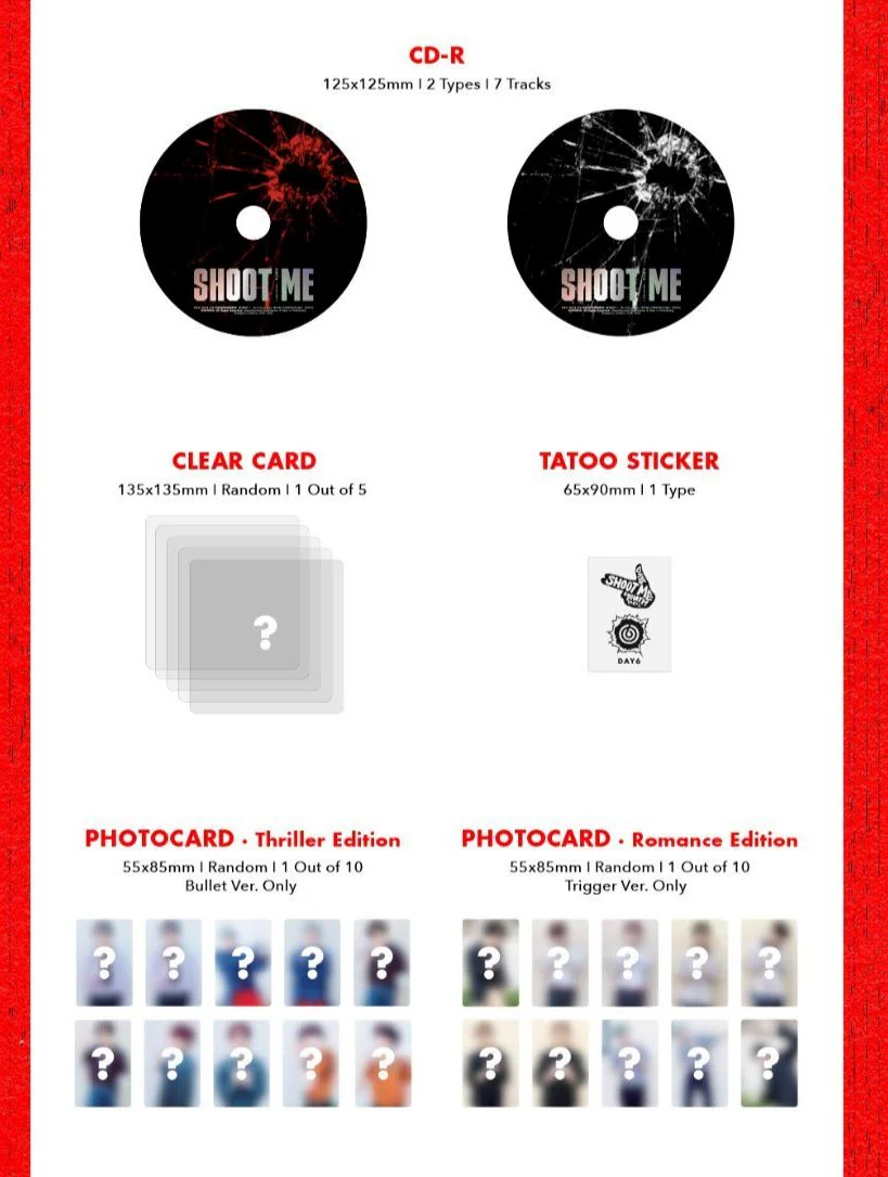 DAY6 - SHOOT ME : YOUTH PART 1 (3RD MINI ALBUM) - Image 3