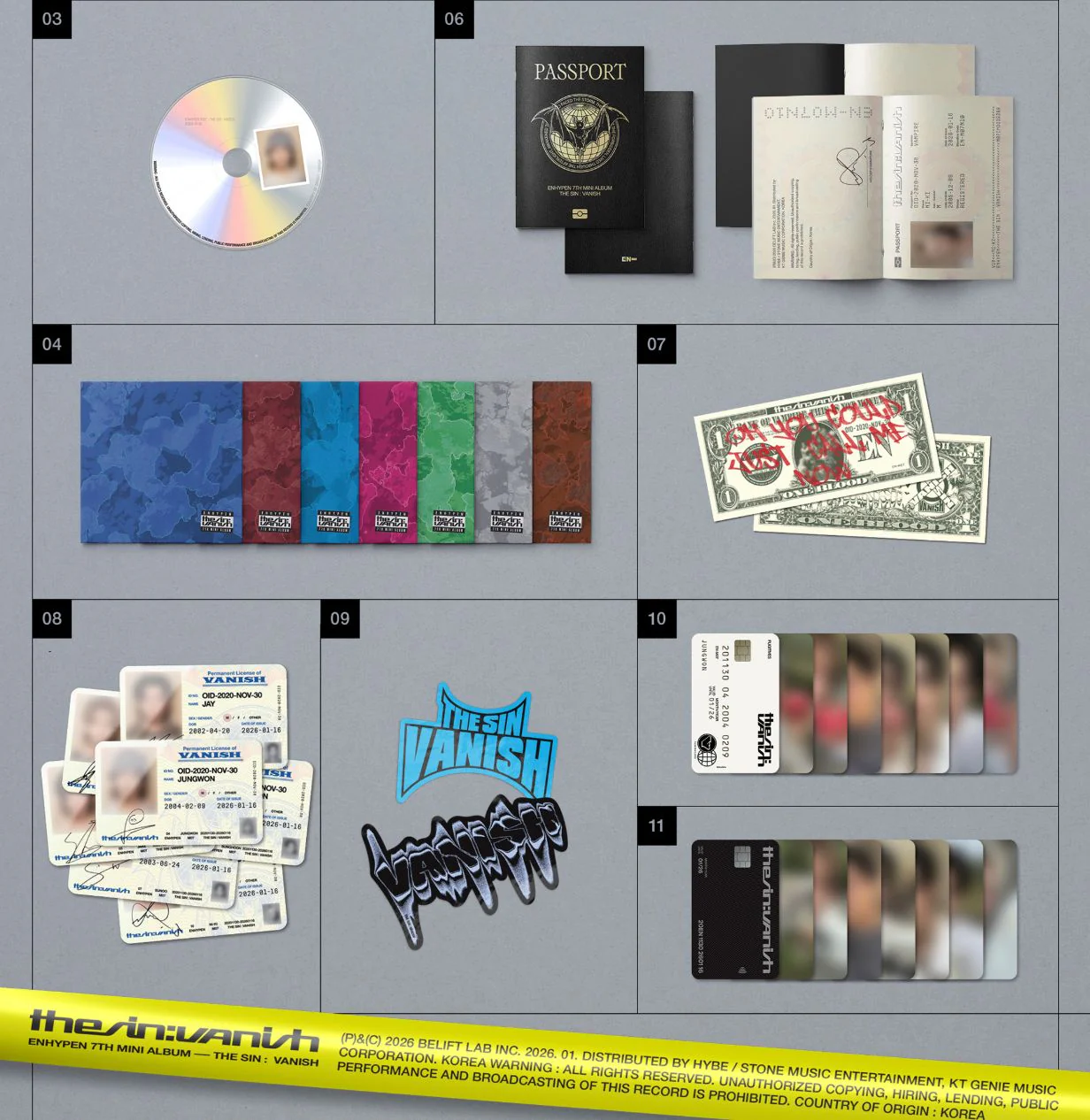 ENHYPEN - THE SIN: VANISH (FUGITIVES VER.) + Makestar Gift - Image 4