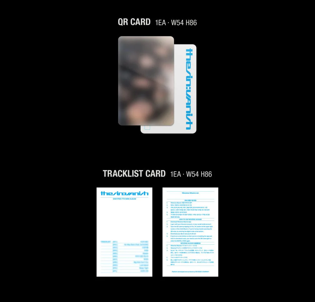 ENHYPEN - THE SIN: VANISH (WEVERSE ALBUMS VER.) + Apple Music Lucky Draw 2 Gift - Image 4