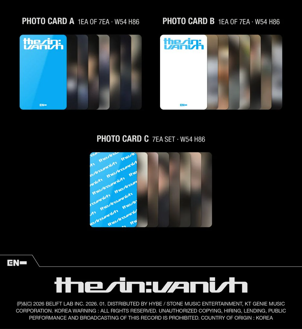ENHYPEN - THE SIN: VANISH (WEVERSE ALBUMS VER.) + Apple Music Lucky Draw 2 Gift - Image 5