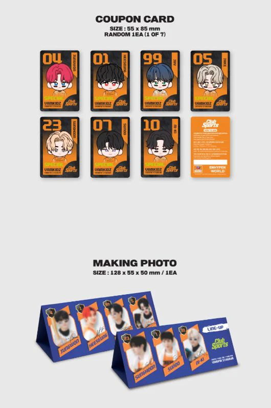 ENHYPEN - WORLD COUPON CARD COLLECTION (CLUB SPORTS VER.) - Image 8