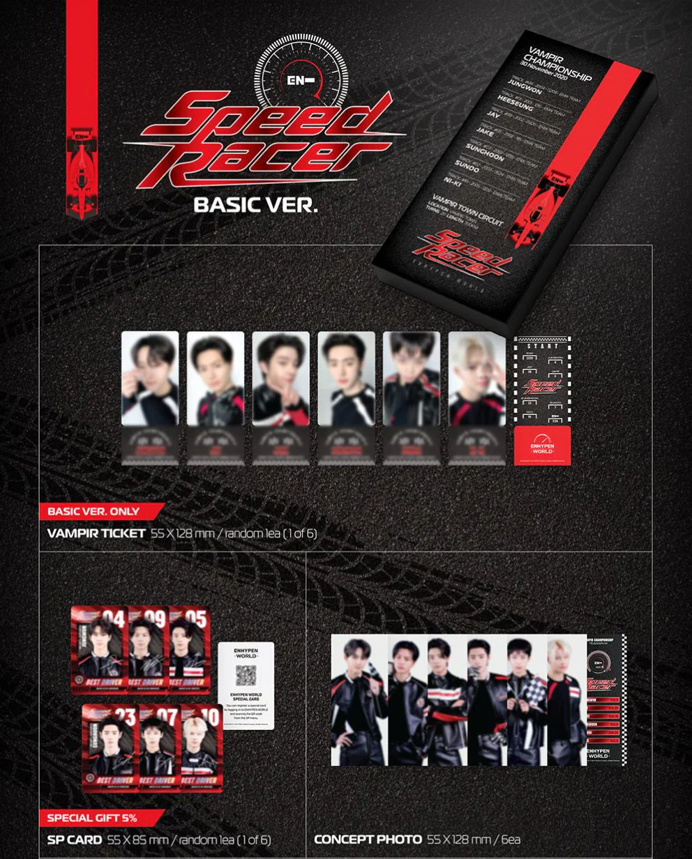 ENHYPEN - WORLD COUPON CARD COLLECTION (SPEED RACER VER.) - Image 2