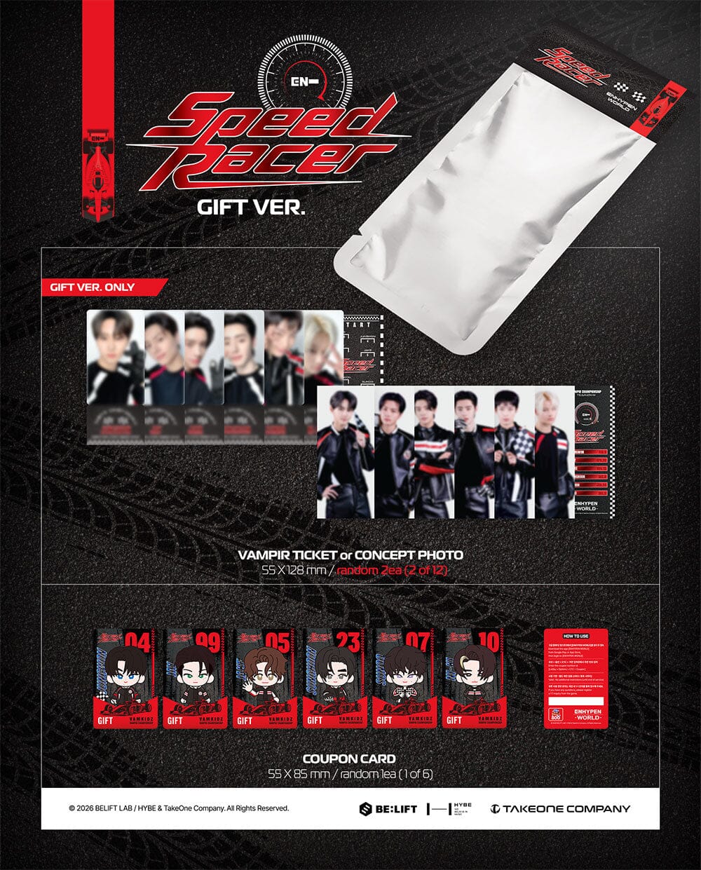 ENHYPEN - WORLD COUPON CARD COLLECTION (SPEED RACER VER.) - Image 8