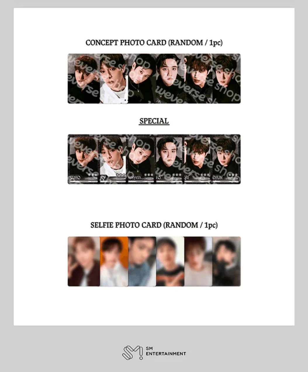 EXO - RANDOM TRADING CARD (EXO POP-UP 'REVERXE THE WORLD' OFFICIAL MD) - Image 6