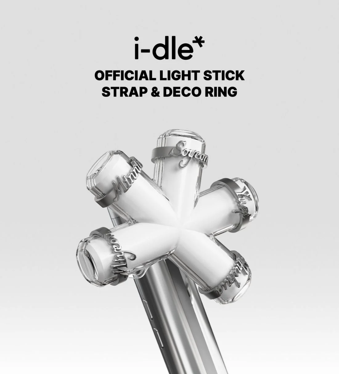 I-DLE - OFFICIAL LIGHT STICK VER. 3 STRAP & DECO RING - Image 2