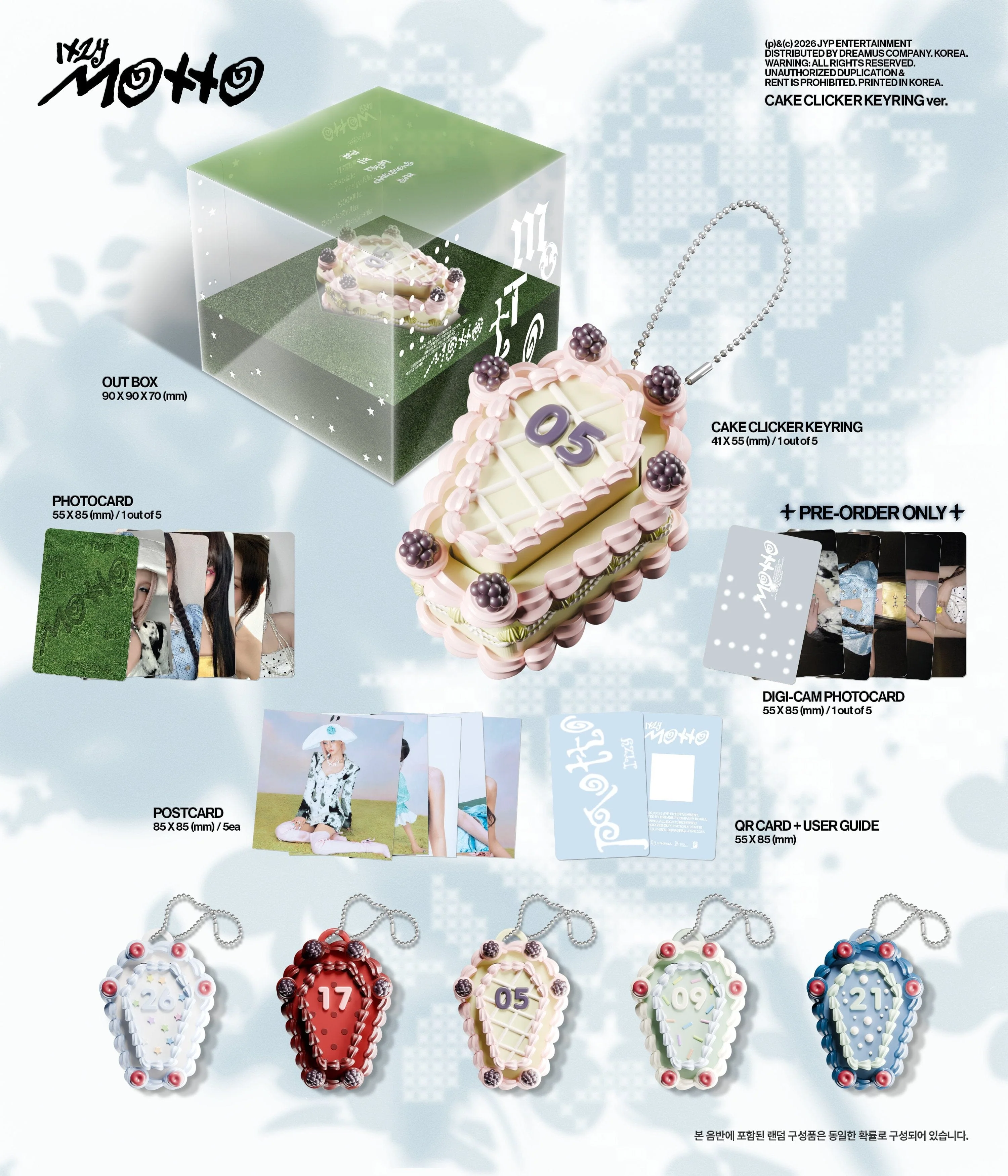 ITZY - MOTTO (CAKE CLICKER KEYRING VER.) - Image 2