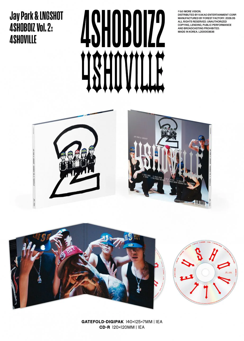 JAY PARK & LNGSHOT - 4SHOBOIZ VOL. 2: 4SHOVILLE - Image 2
