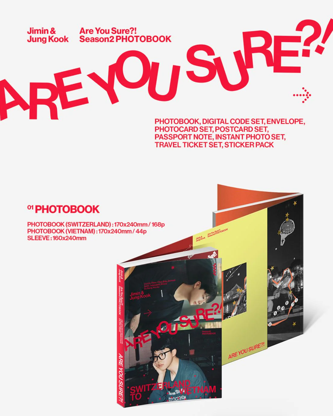 JIMIN X JUNGKOOK (BTS) - ARE YOU SURE?! SEASON2 (PHOTOBOOK) - Image 3