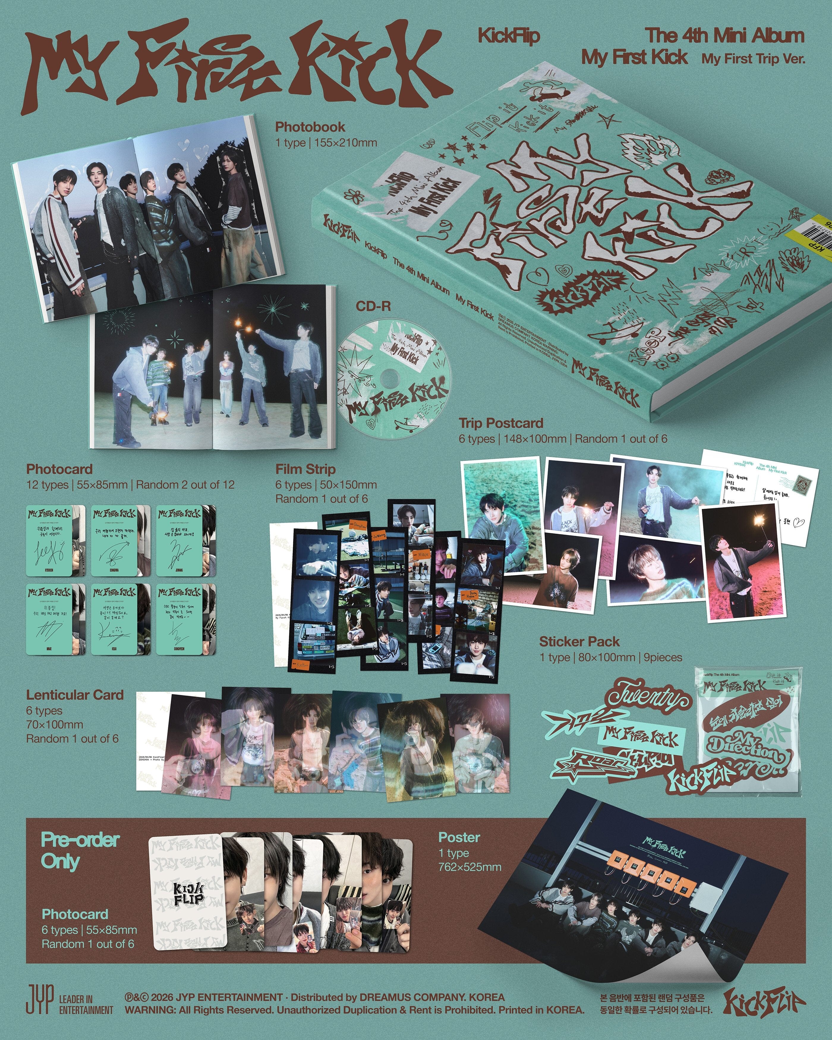 KICKFLIP - MY FIRST KICK (MY FIRST TRIP VER.) + FANS SHOP Gift - Image 3