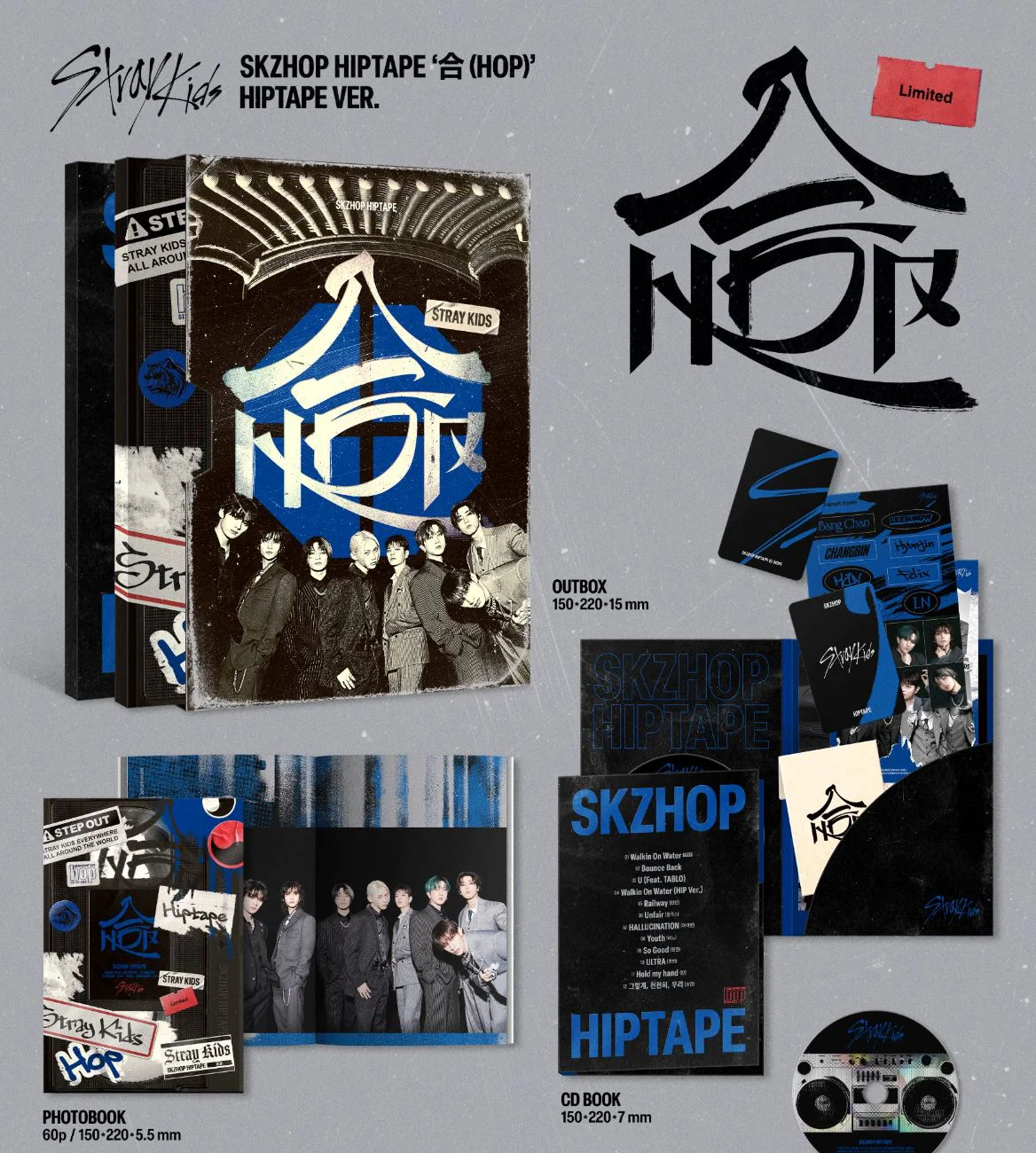 STRAY KIDS - SKZHOP HIPTAPE ‘合 (HOP)’ (HIPTAPE VER.) (LIMITED) - Image 2