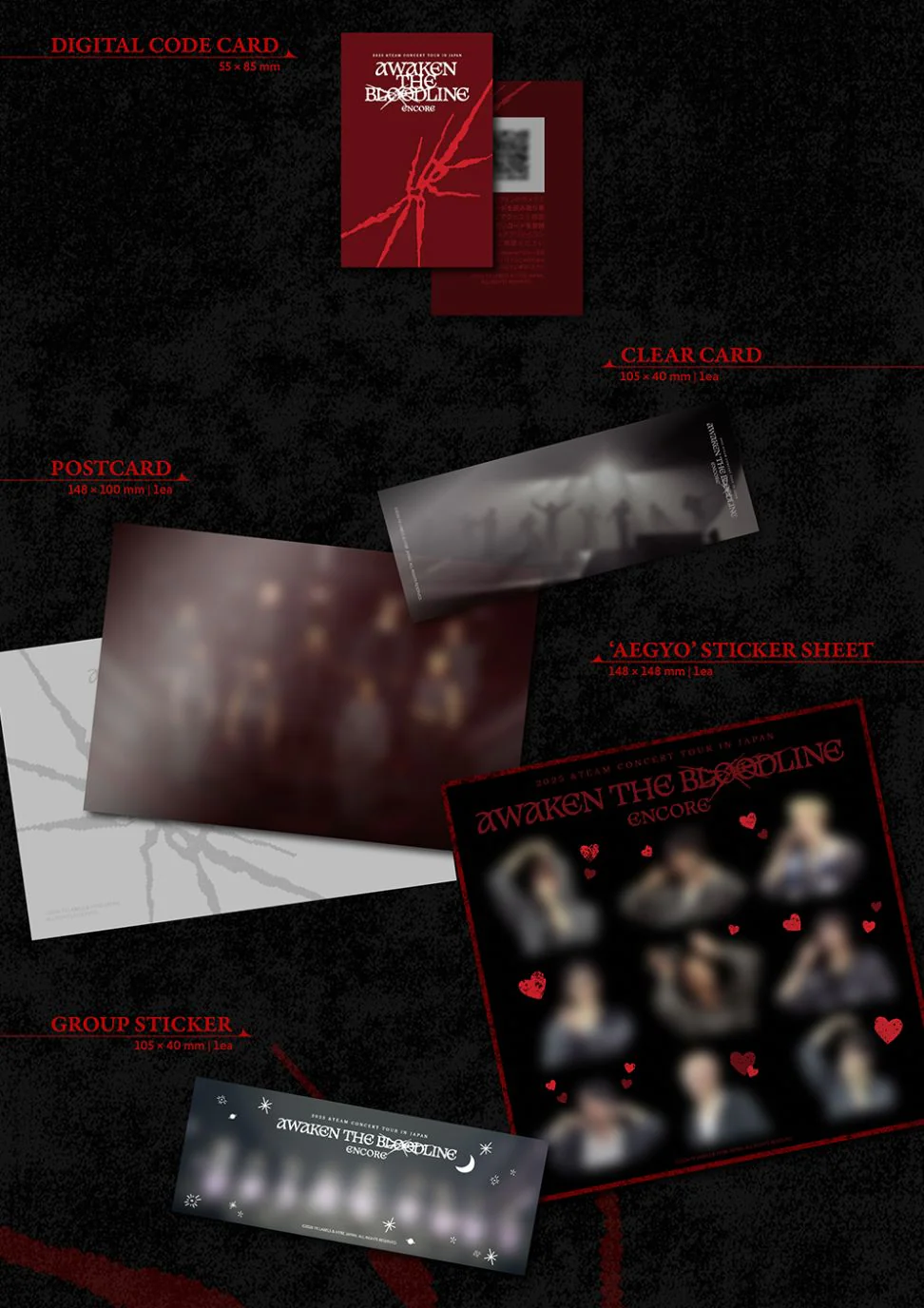 &TEAM - 2025 CONCERT TOUR ENCORE IN JAPAN 'AWAKEN THE BLOODLINE' + Postcard - Image 4