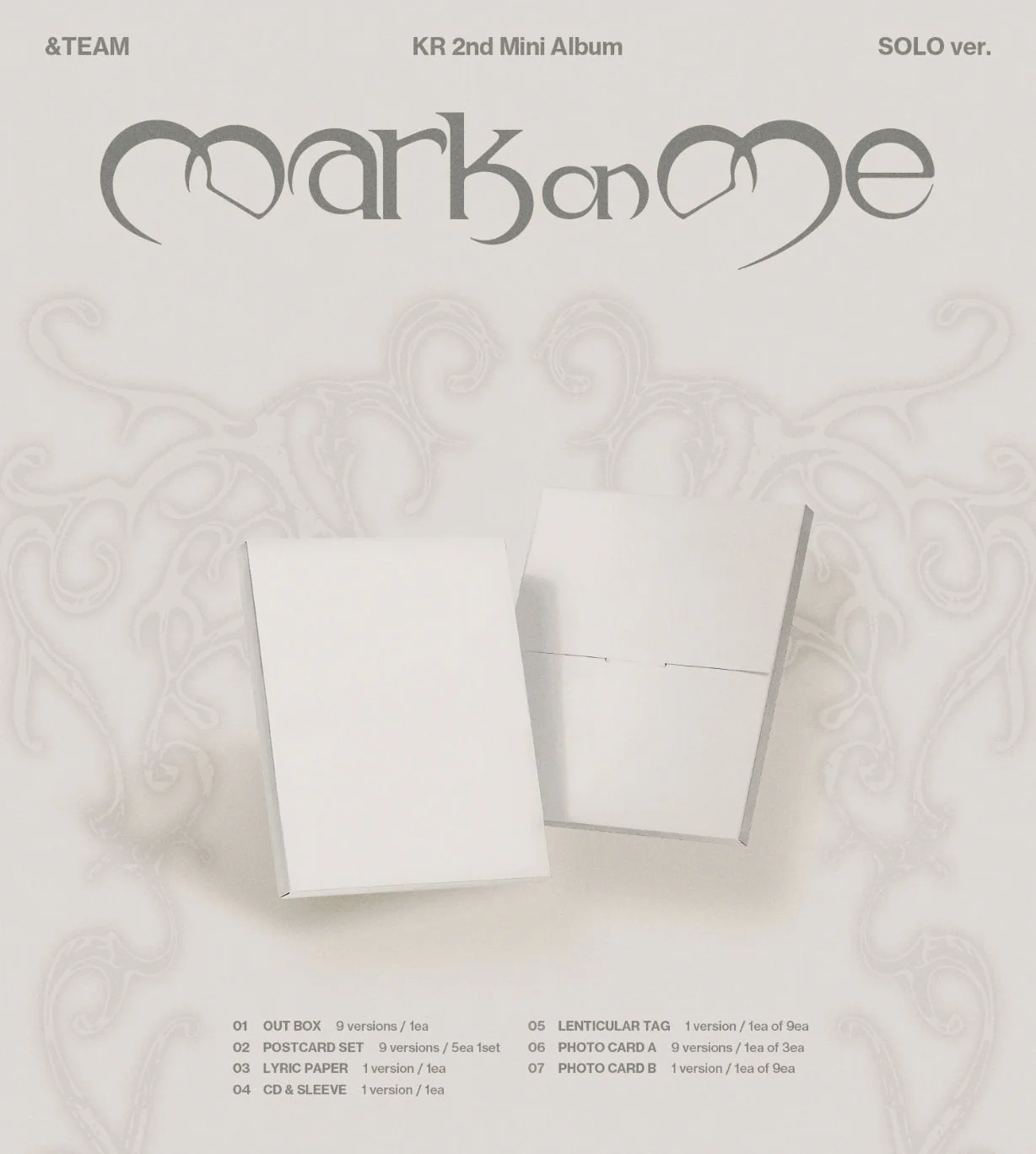 &TEAM - MARK ON ME (2ND KOREAN MINI ALBUM) (SOLO VER.) - Image 2