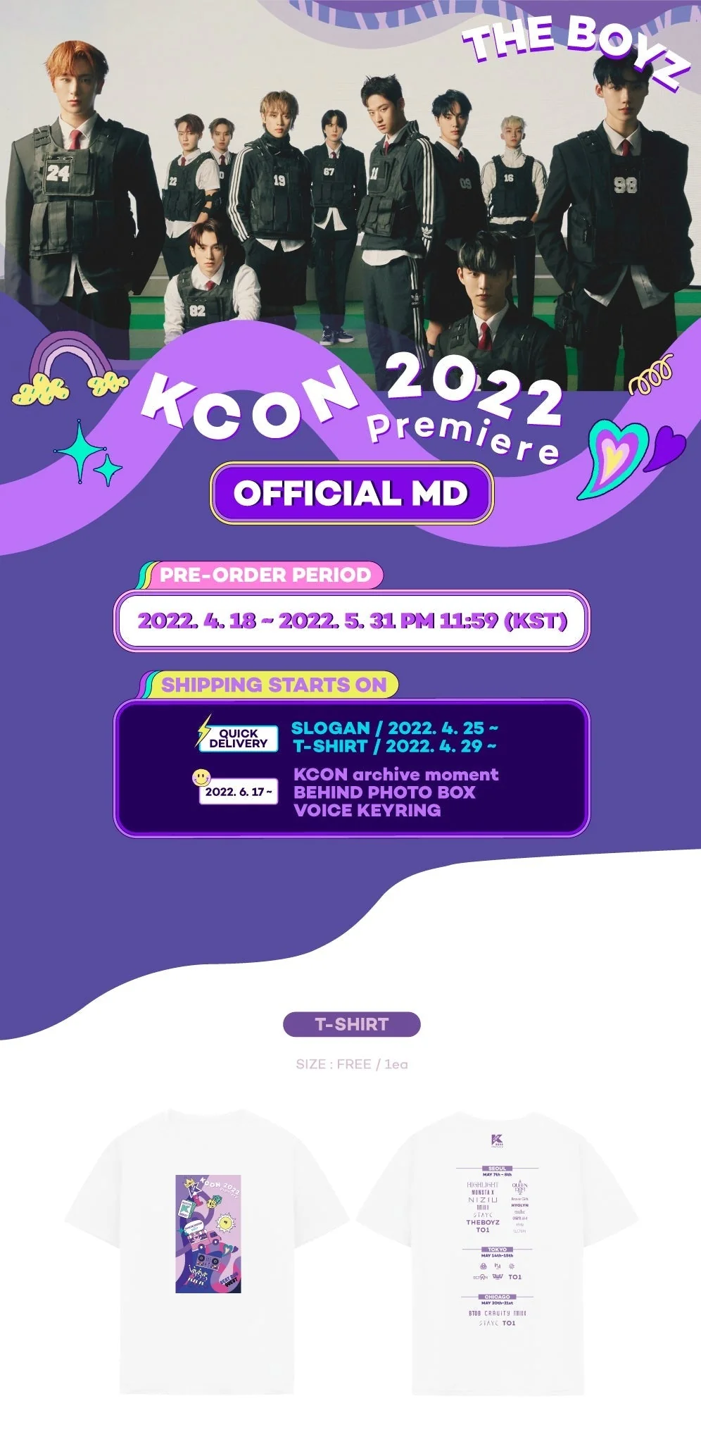 THE BOYZ - KCON 2022 Premiere OFFICIAL MD GOODS - Image 2