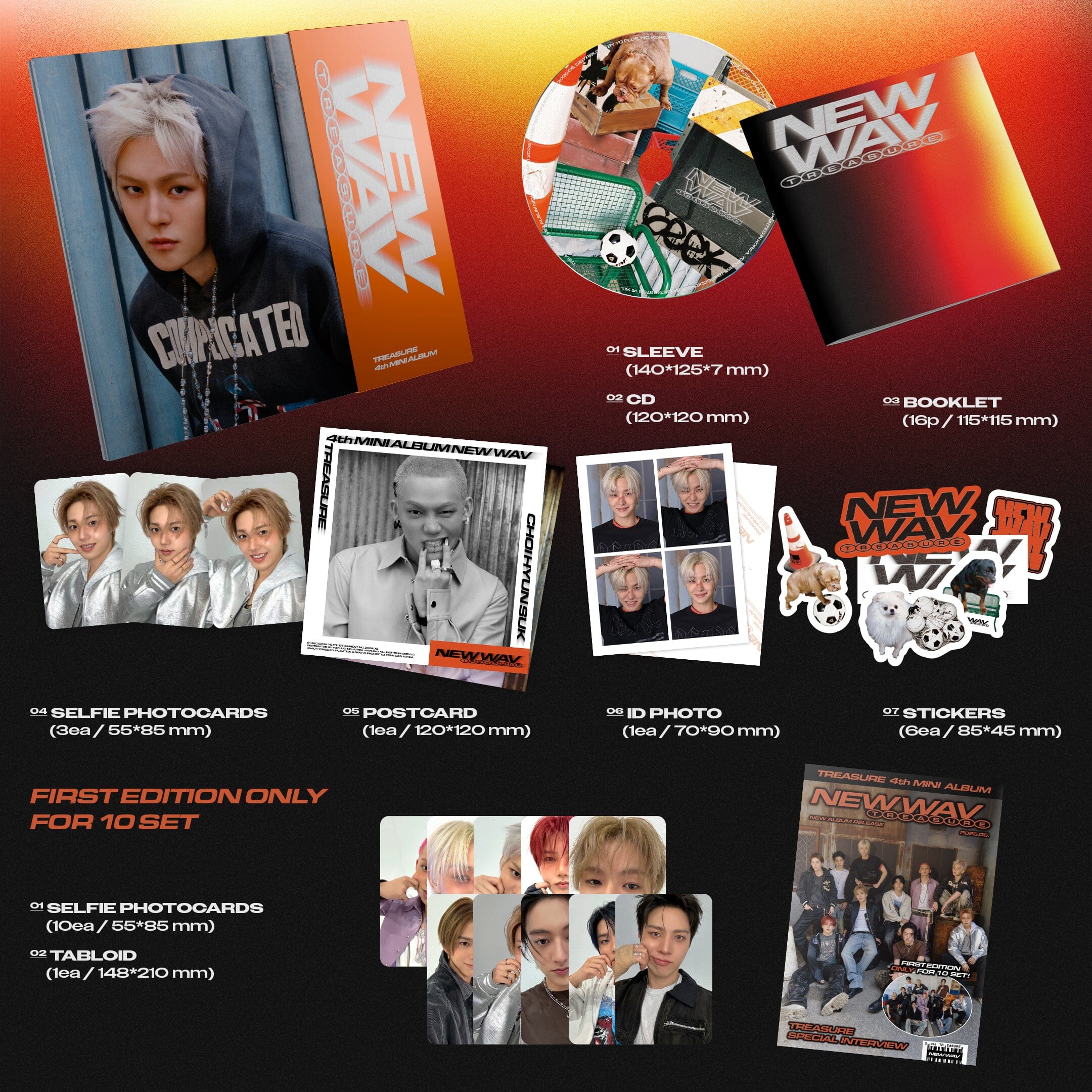 TREASURE - NEW WAV (RAW VER.) SET + EARLY-BIRD Weverse Gift - Image 4