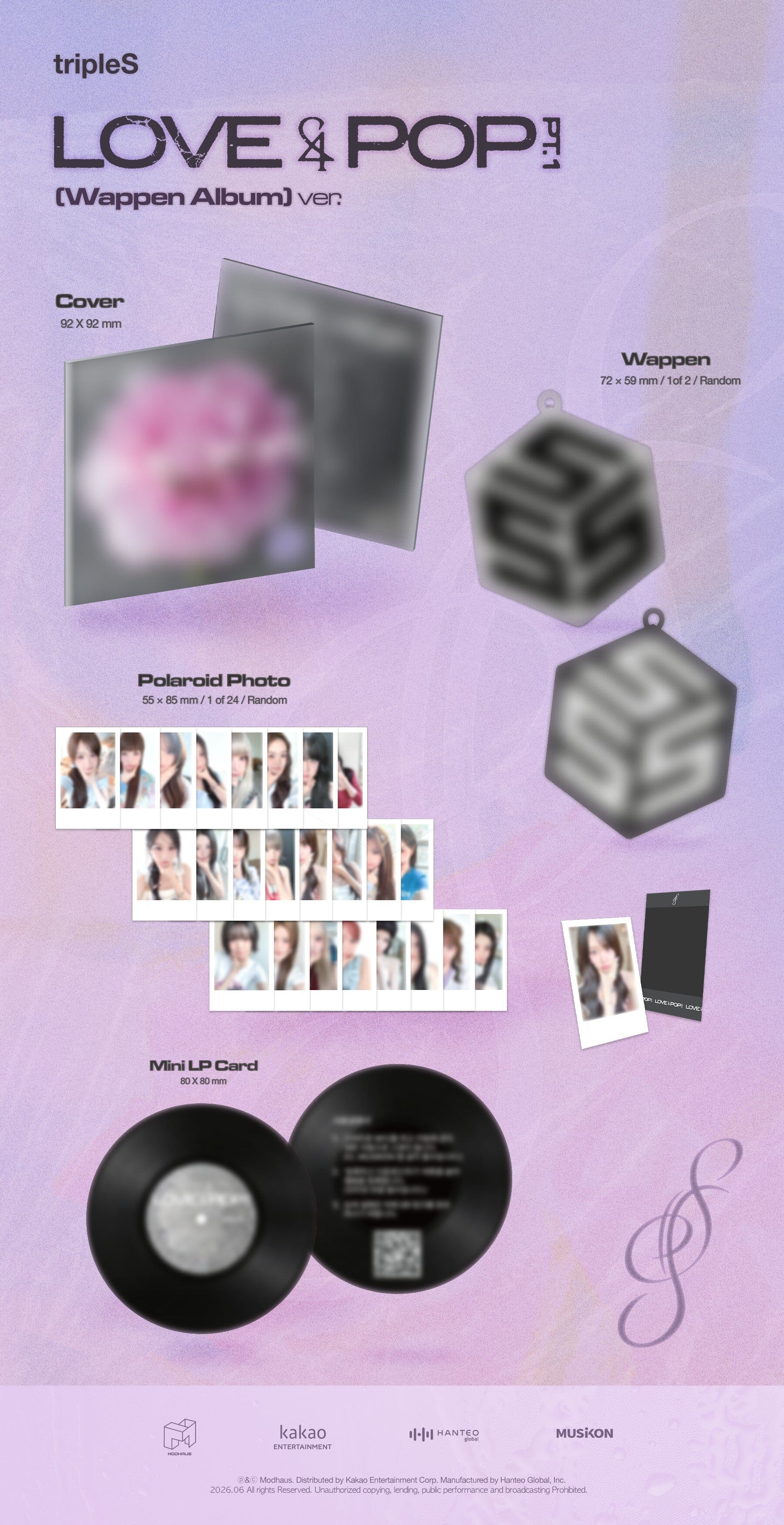 TRIPLES - LOVE&POP PT.1 (WAPPEN ALBUM) - Image 2
