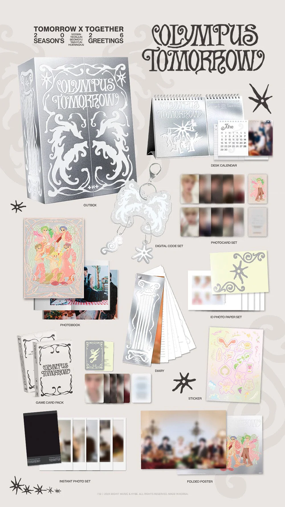 TXT - 2026 SEASON'S GREETINGS & PPULBATU CALENDAR (SET) + POB WEVERSE GIFT - Image 4