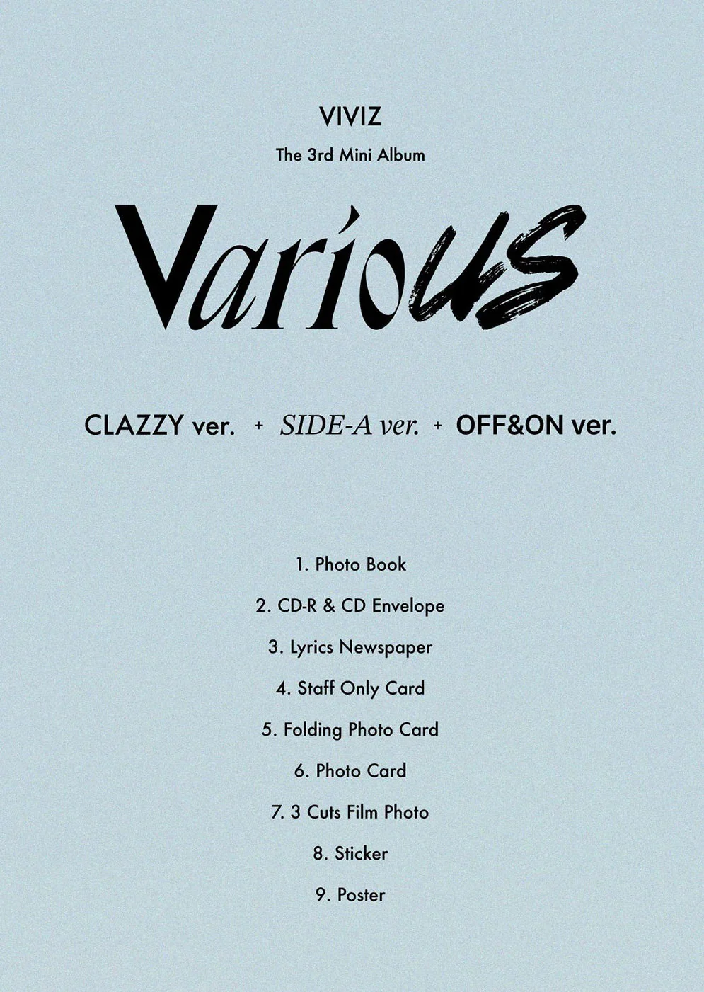 VIVIZ - VARIOUS (PHOTOBOOK VER.) 3RD MINI ALBUM - Image 5
