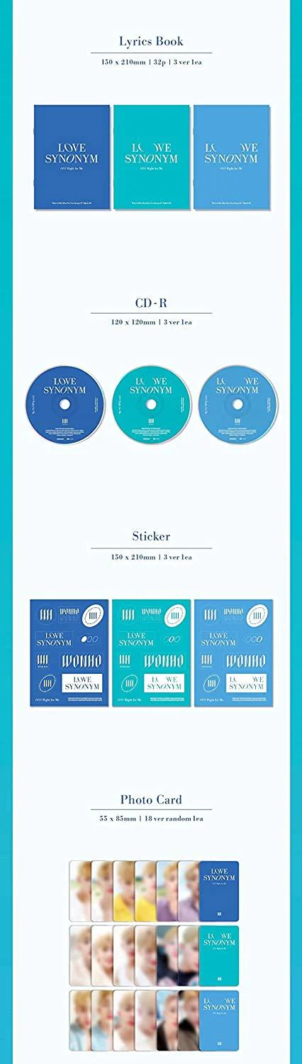 WONHO - LOVE SYNONYM #1. RIGHT FOR ME (1ST MINI ALBUM) - Image 4