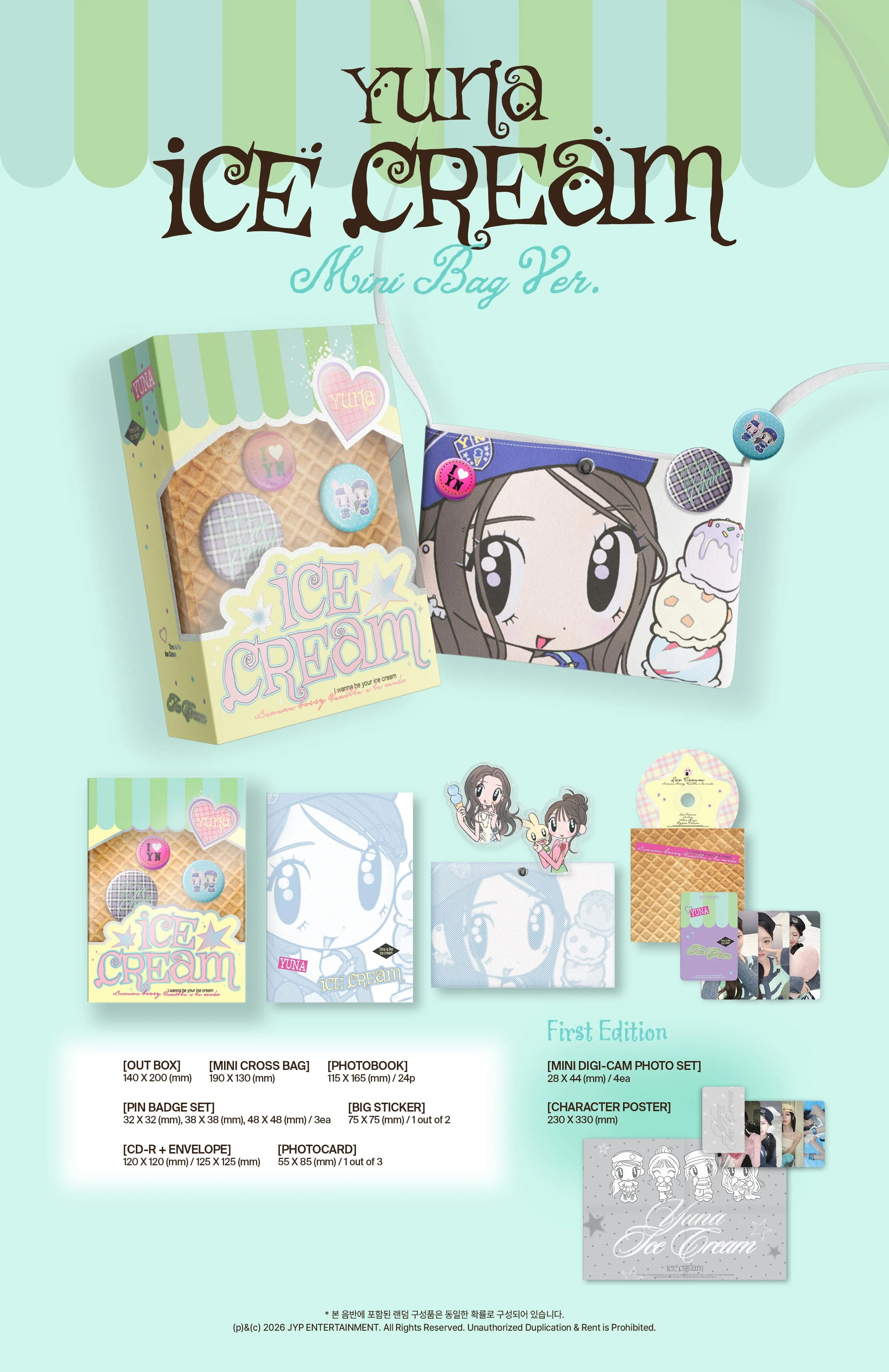 YUNA (ITZY) - ICE CREAM (MINI BAG VER.) - Image 2